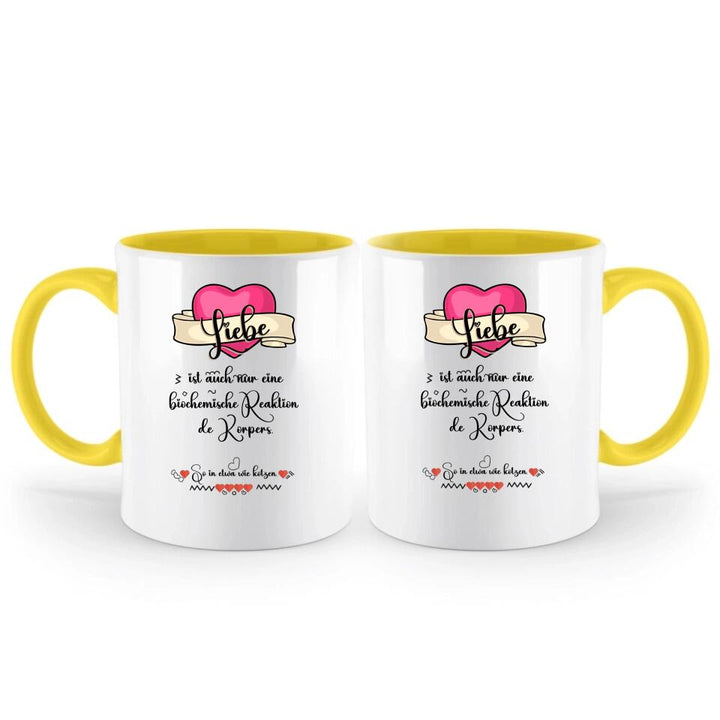 Liebe ist auch nur einebiochemische Reaktion de Körpers, So in etwa wie kotzen- Sprüch Tasse - printpod.de