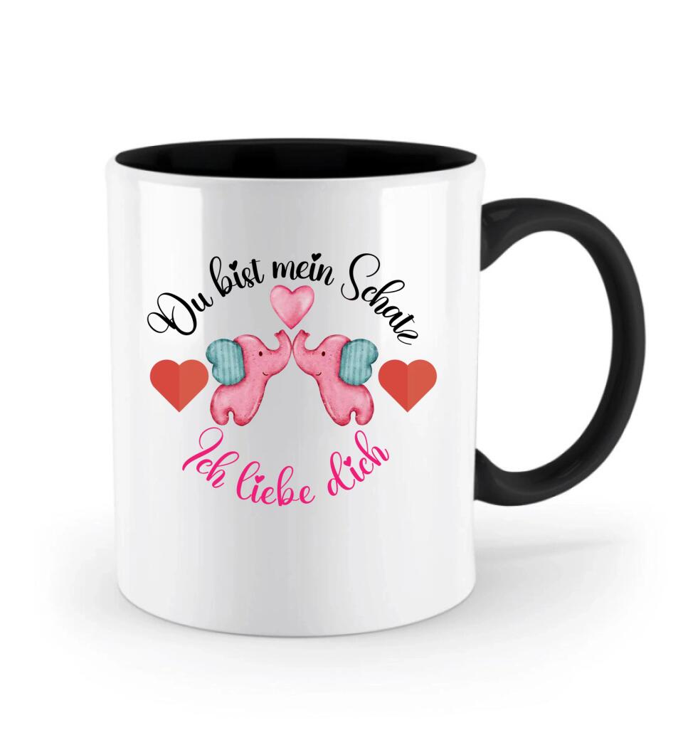 Sprüch Tasse-Du bist mein Schatz-Geschenke für freund persönlich - printpod.de