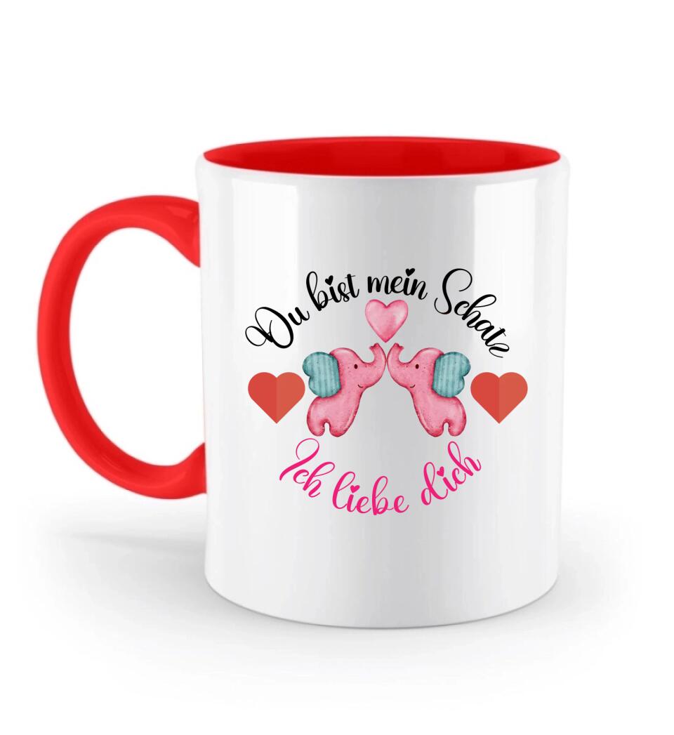 Sprüch Tasse-Du bist mein Schatz-Geschenke für freund persönlich - printpod.de