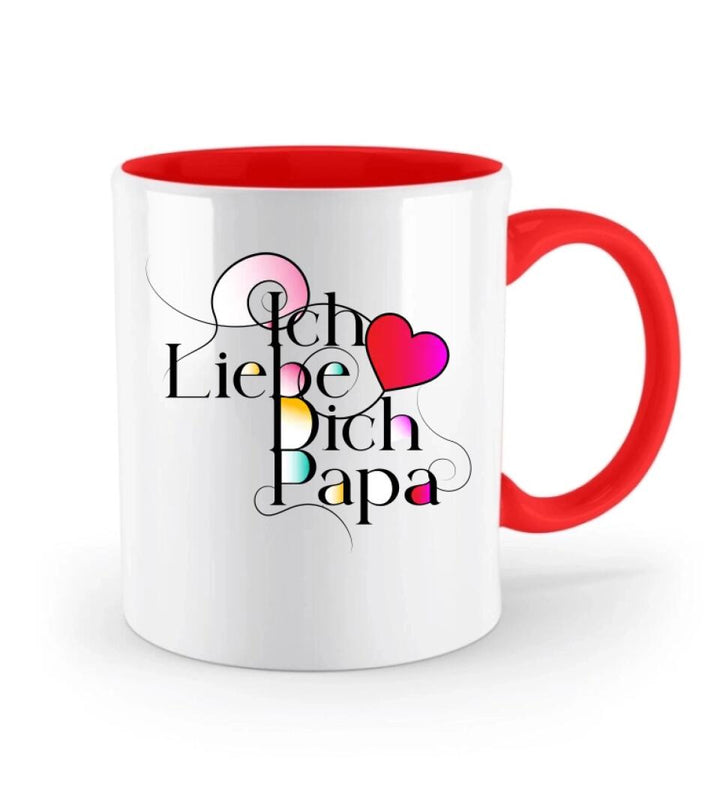 Ich liebe dich Papa-Vatertagsgeschenk-Tasse mit spruch - printpod.de