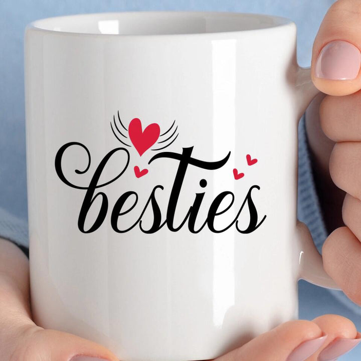 Vier Besties Tasse - Beste Freundin Geschenk Personalisiert Tasse - printpod.de