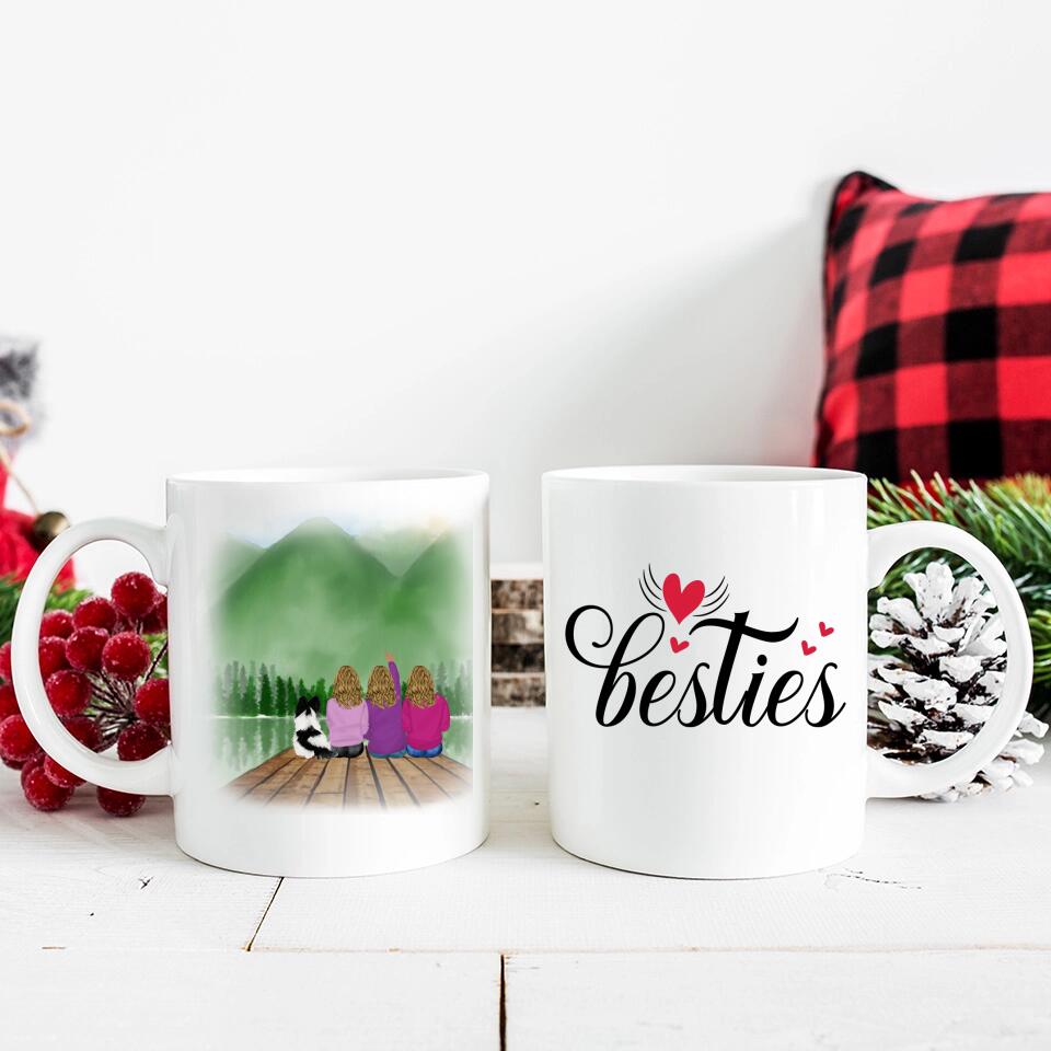 Vier Besties Tasse