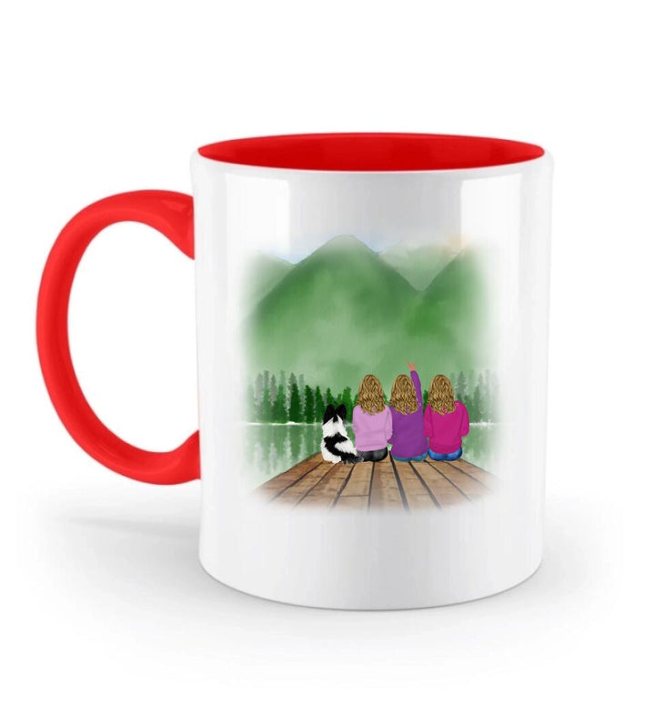 Vier Besties Tasse - Beste Freundin Geschenk Personalisiert Tasse - printpod.de