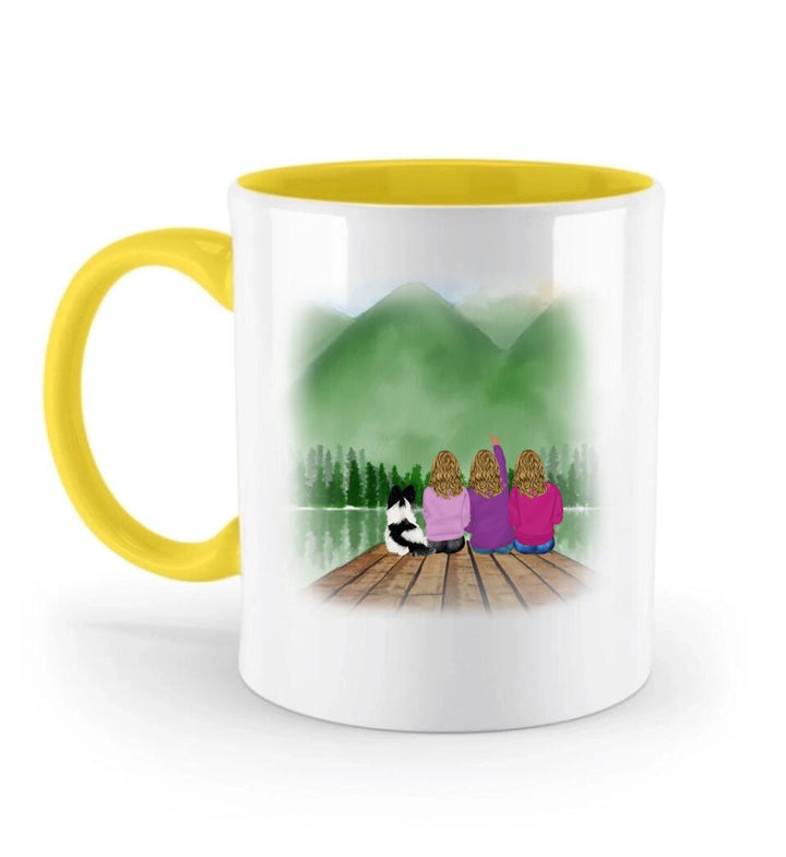 Vier Besties Tasse - Beste Freundin Geschenk Personalisiert Tasse - printpod.de