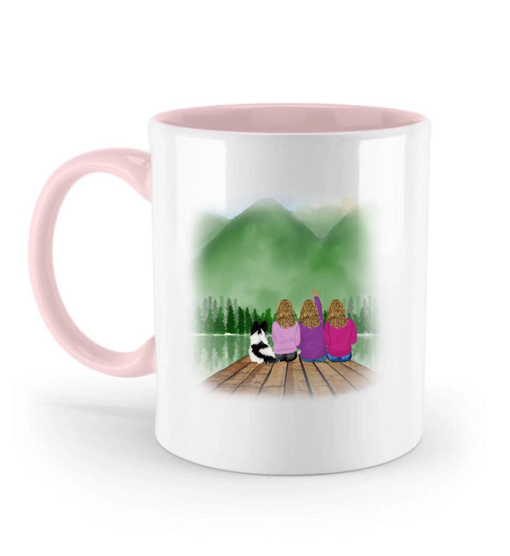 Vier Besties Tasse - Beste Freundin Geschenk Personalisiert Tasse - printpod.de