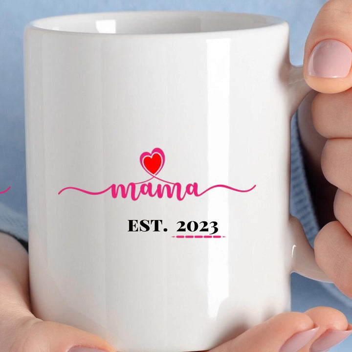 Mama Mug - Est. Jahr - Personalisierte Tasse - Spruch Tasse - printpod.de