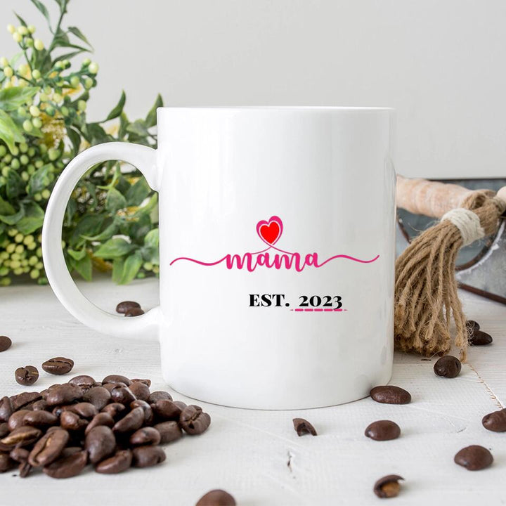 Mama Mug - Est. Jahr - Personalisierte Tasse - Spruch Tasse - printpod.de