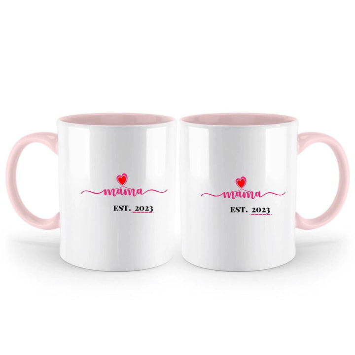 Mama Mug - Est. Jahr - Personalisierte Tasse - Spruch Tasse - printpod.de