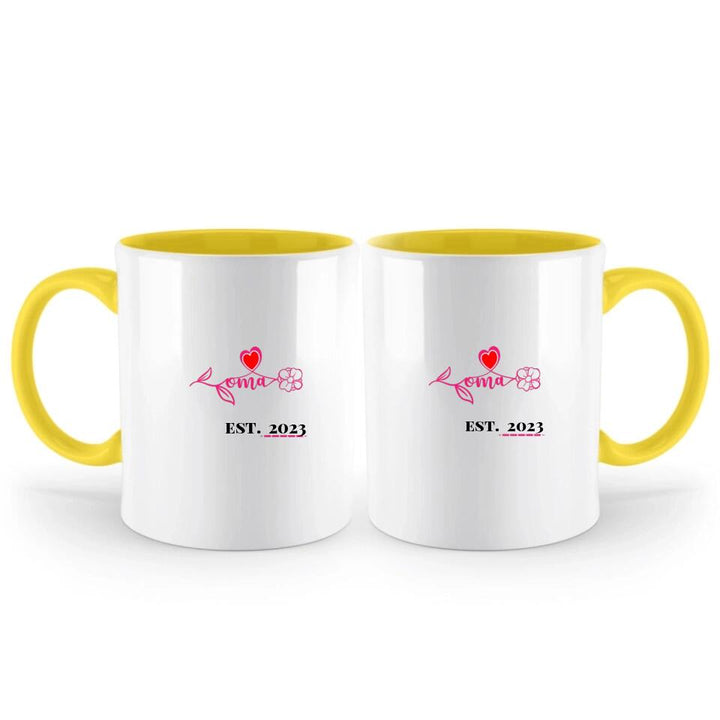 Oma... EST. Jahr Personalisierte Tasse - printpod.de