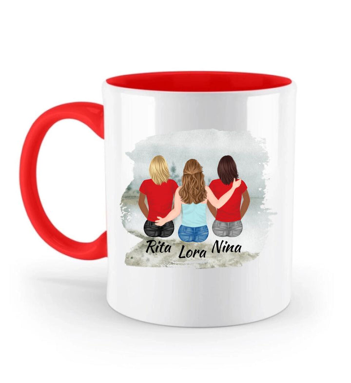 Personalisierte Geschenke Tasse (3 Frauen) - printpod.de