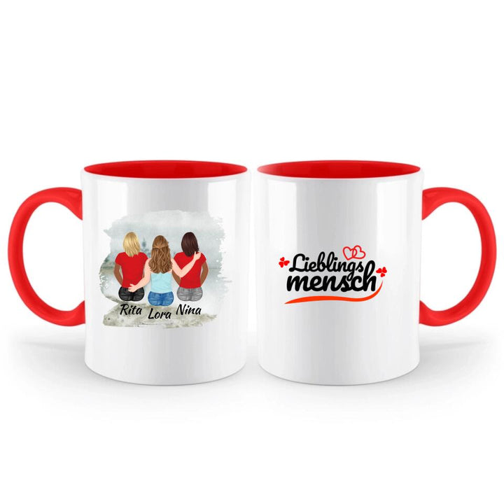 Personalisierte Geschenke Tasse (3 Frauen) - printpod.de