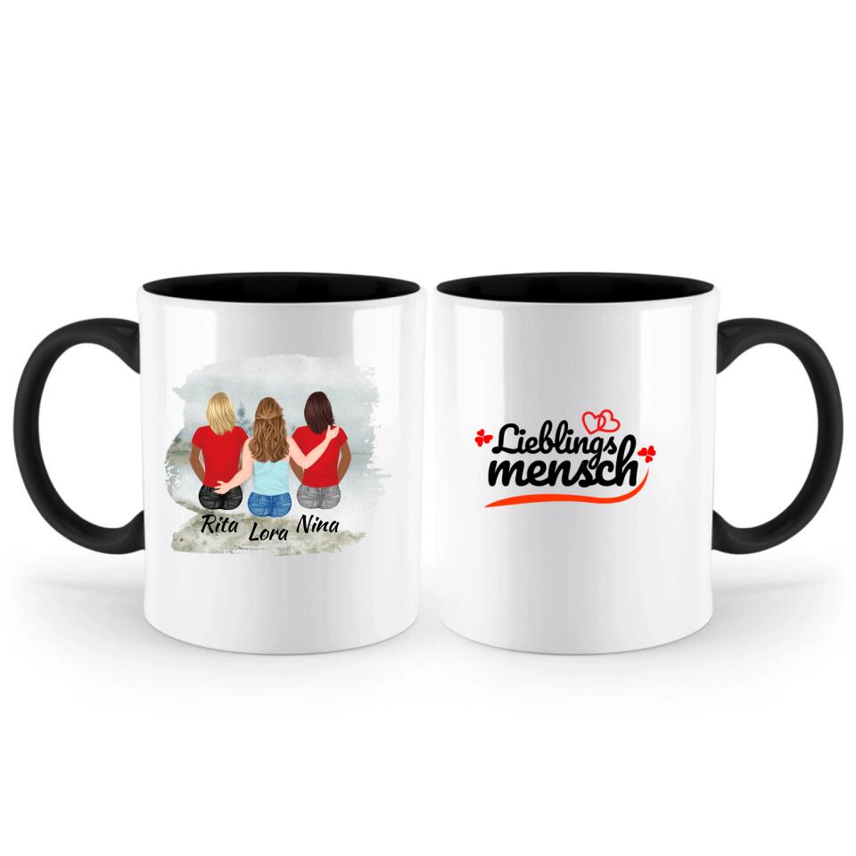 Personalisierte Geschenke Tasse (3 Frauen) - printpod.de