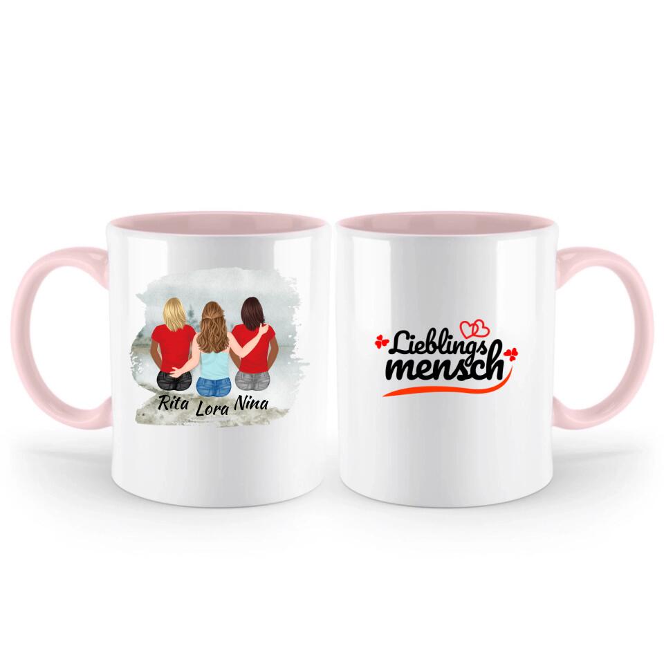 Personalisierte Geschenke Tasse (3 Frauen) - printpod.de