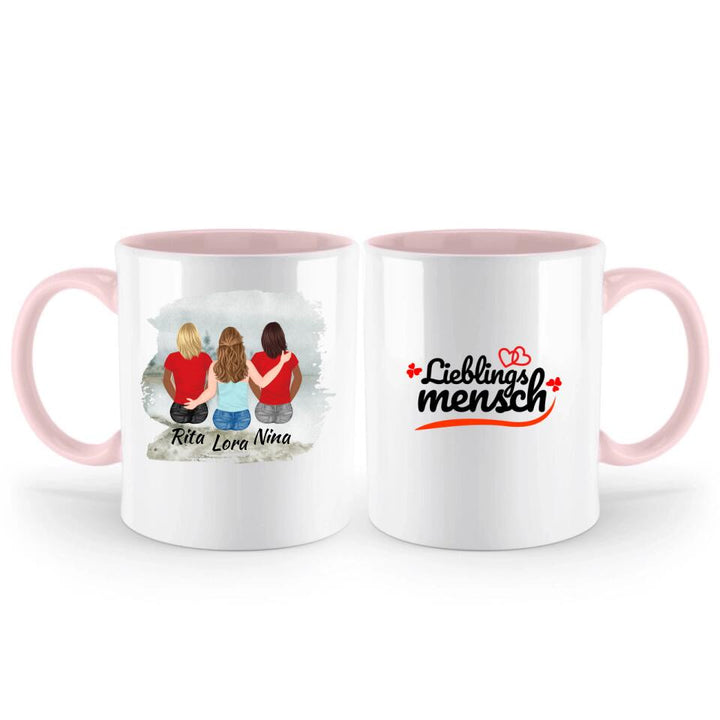 Personalisierte Geschenke Tasse (3 Frauen) - printpod.de