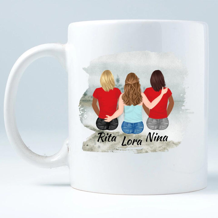 Personalisierte Geschenke Tasse (3 Frauen) - printpod.de