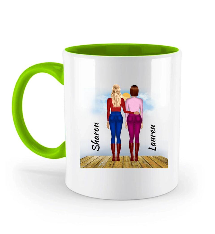 Besties-Personalisierbare Tasse-Schwester, Freund-Für Immer Liebe - printpod.de