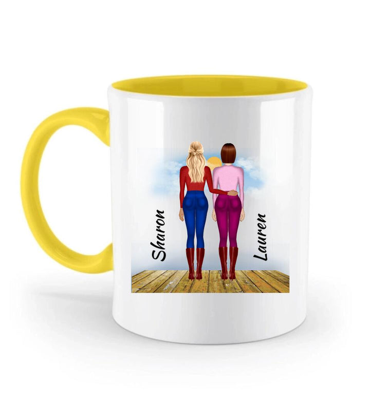 Besties-Personalisierbare Tasse-Schwester, Freund-Für Immer Liebe - printpod.de