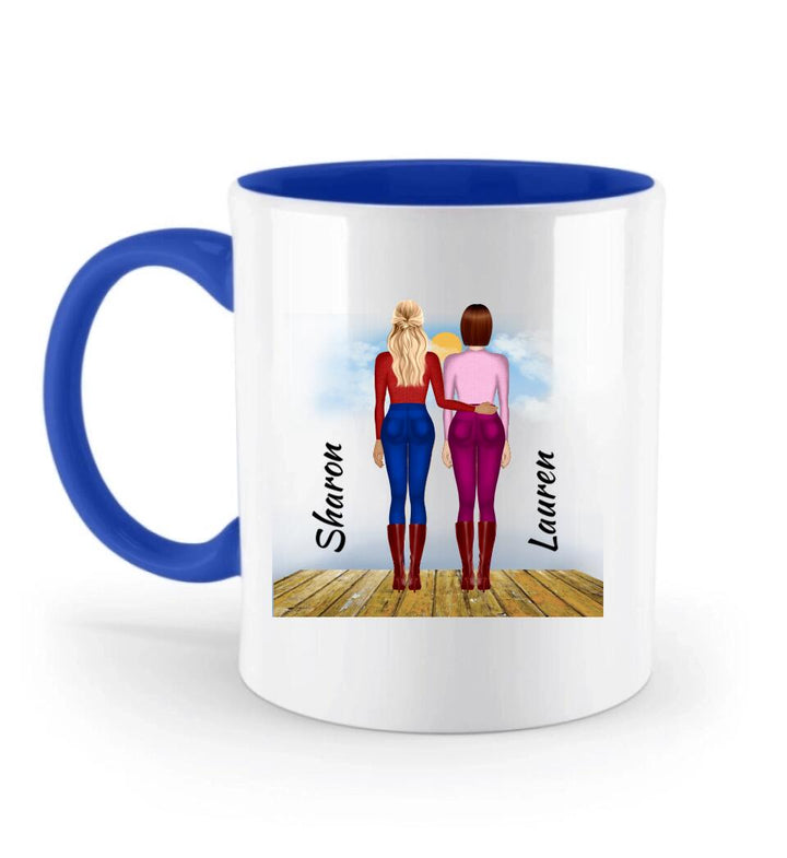 Besties-Personalisierbare Tasse-Schwester, Freund-Für Immer Liebe - printpod.de