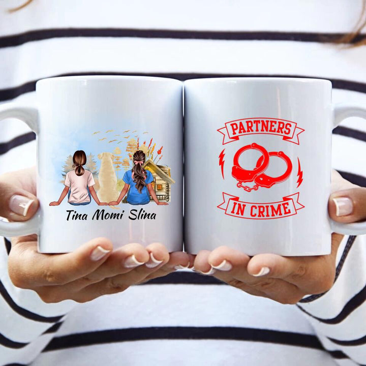 Personalisierte Tasse Freunde mit Haustier - printpod.de