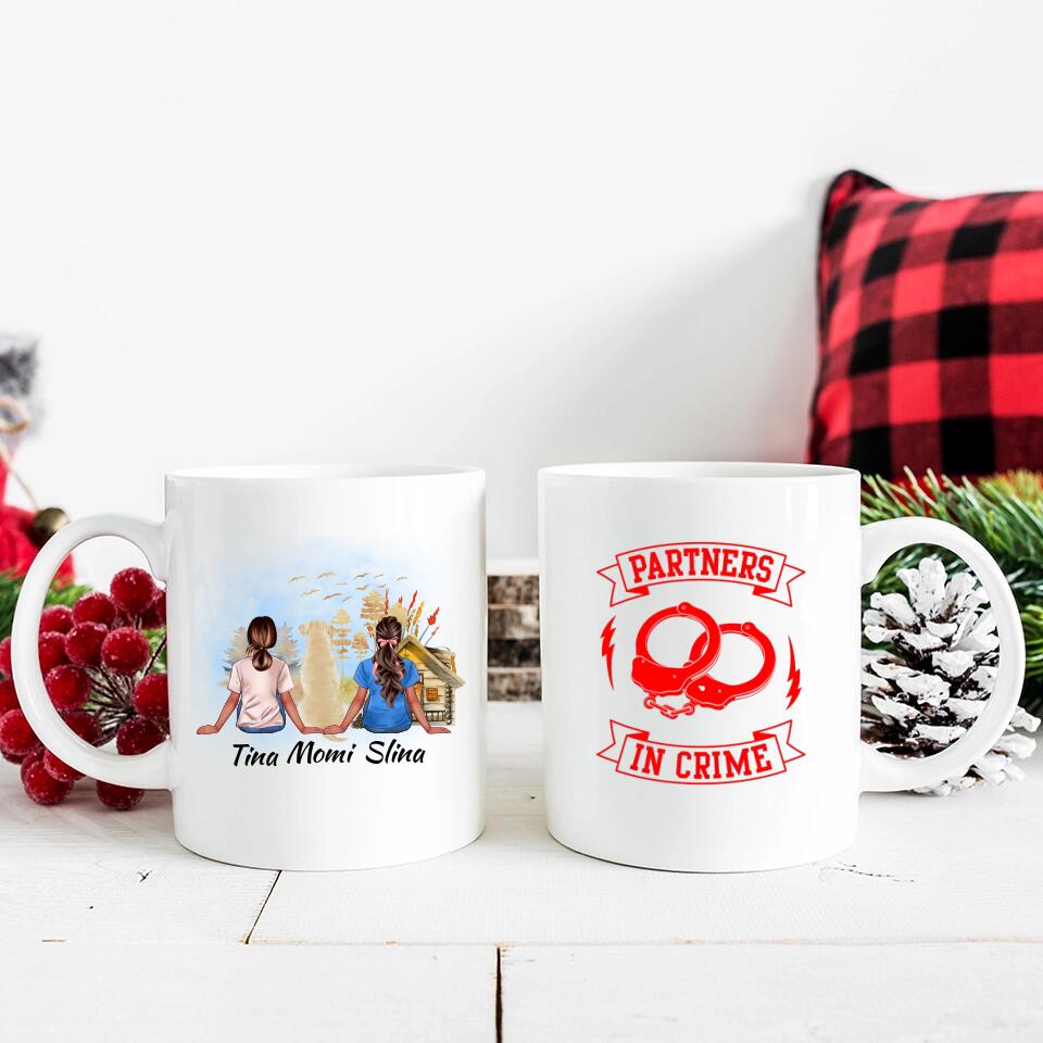 Personalisierte Tasse Freunde mit Haustier - printpod.de