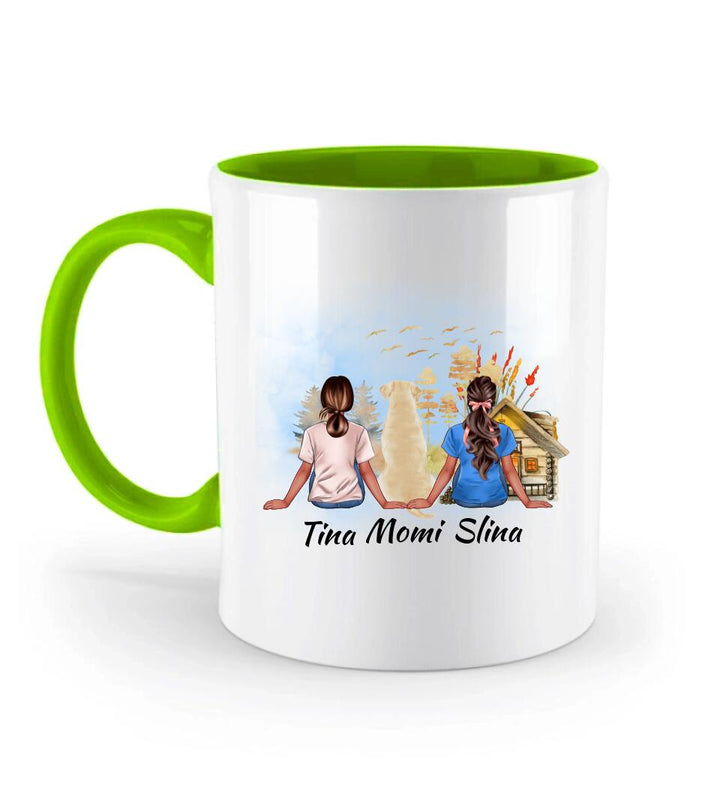 Personalisierte Tasse Freunde mit Haustier - printpod.de