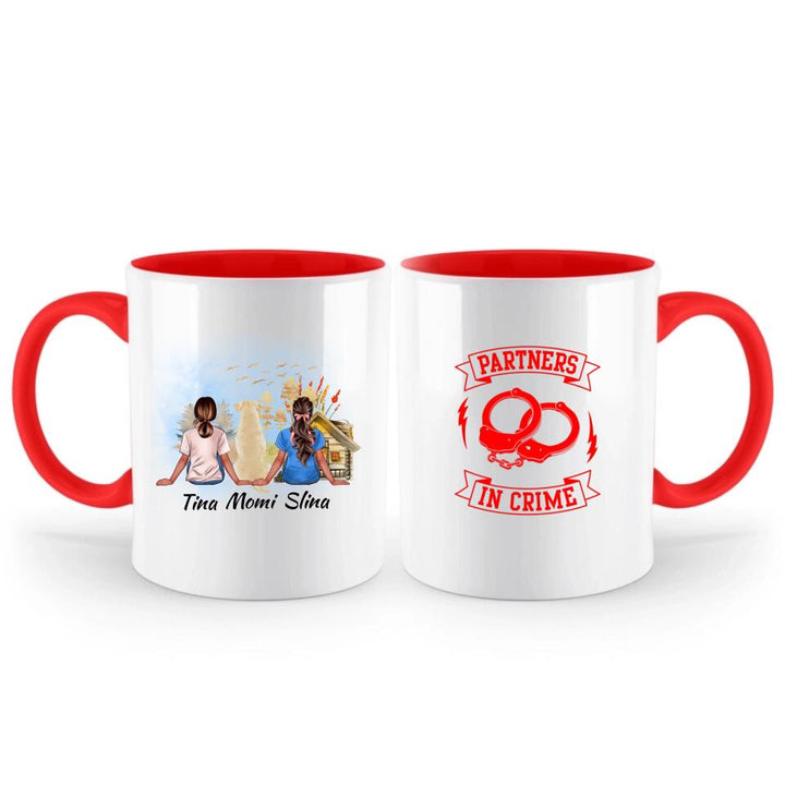 Personalisierte Tasse Freunde mit Haustier - printpod.de