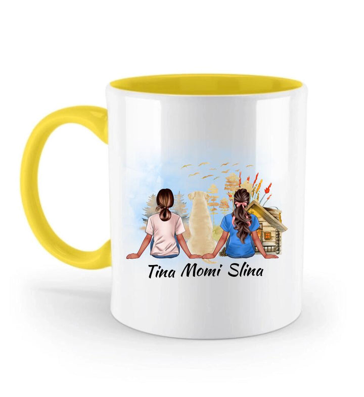 Personalisierte Tasse Freunde mit Haustier - printpod.de