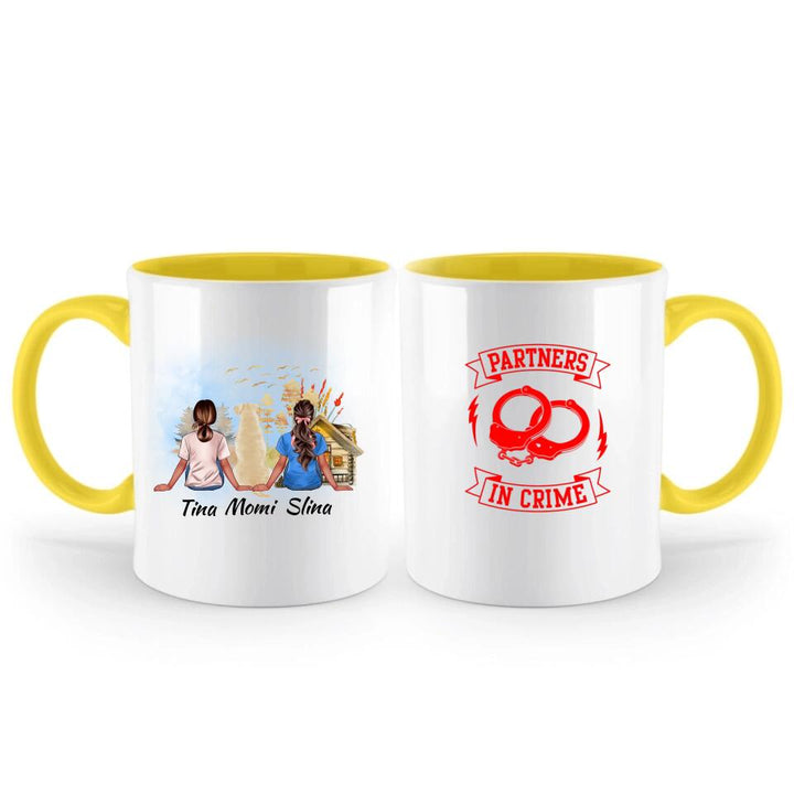 Personalisierte Tasse Freunde mit Haustier - printpod.de