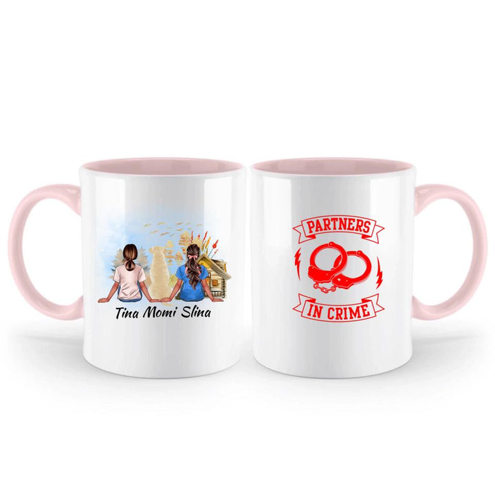 Personalisierte Tasse Freunde mit Haustier - printpod.de