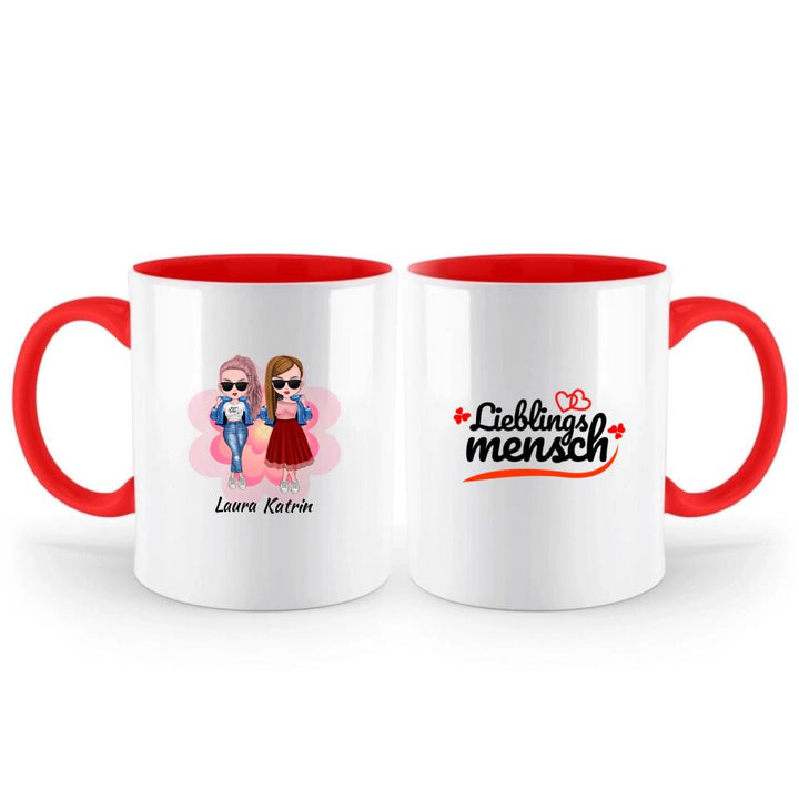 Lieblingsmensch Tasse - Geschenkideen für den Freundin - printpod.de