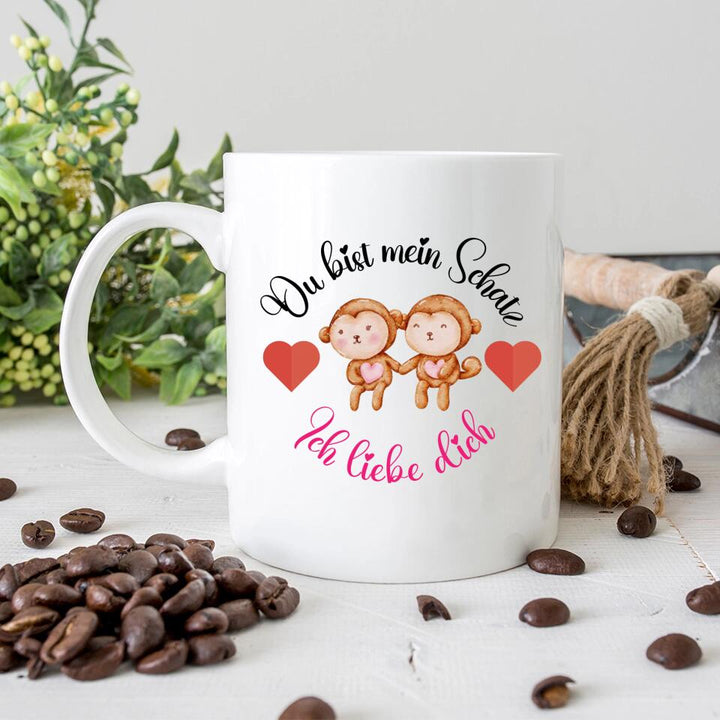 Du bist mein Schatz Tasse - Prsönliche Geschenke für Schatz - printpod.de