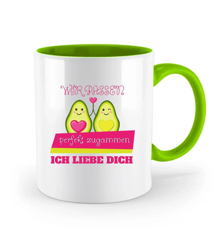 Wir passen perfekt zusammen!Ich liebe dich! - Tasse mit spruch - printpod.de