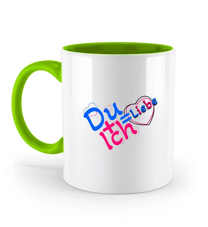 Du + Ich = Liebe-Tasse mit Spruch - printpod.de