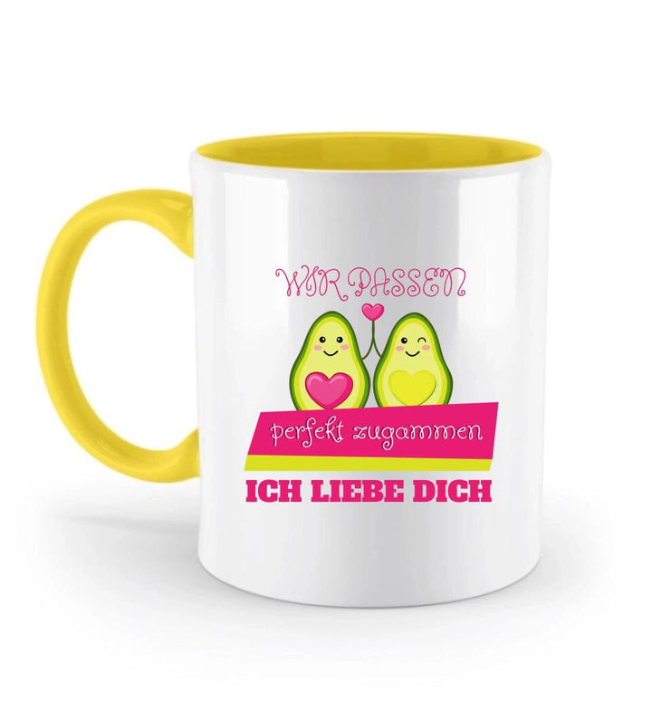 Wir passen perfekt zusammen!Ich liebe dich! - Tasse mit spruch - printpod.de