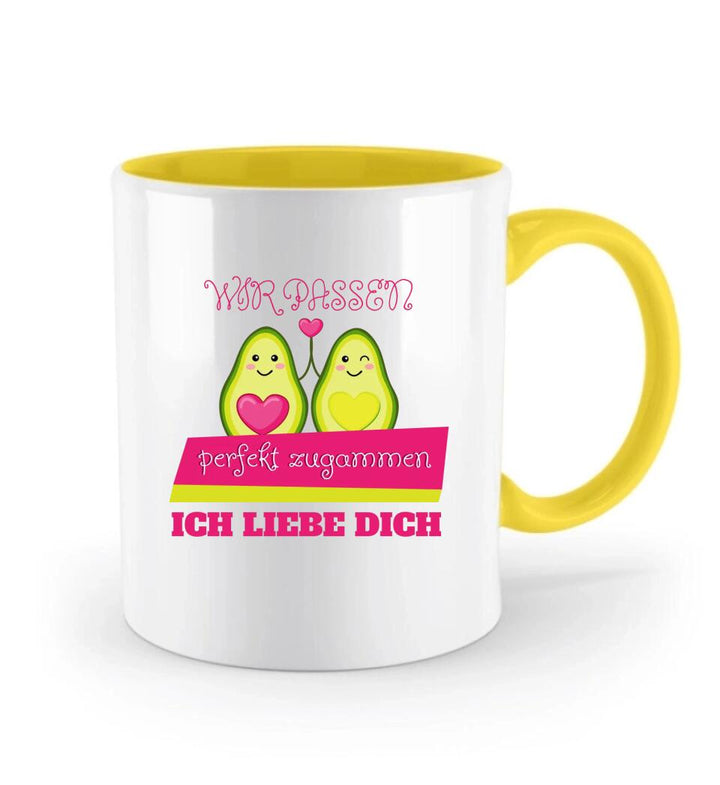 Wir passen perfekt zusammen!Ich liebe dich! - Tasse mit spruch - printpod.de