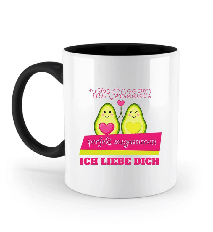 Wir passen perfekt zusammen!Ich liebe dich! - Tasse mit spruch - printpod.de