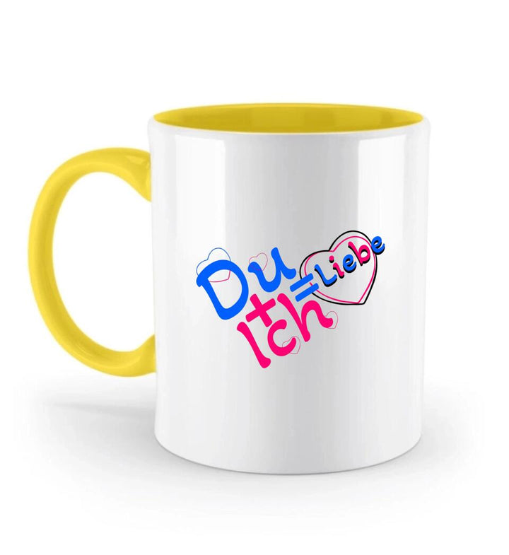 Du + Ich = Liebe-Tasse mit Spruch - printpod.de