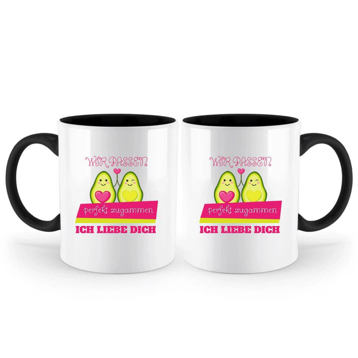 Wir passen perfekt zusammen!Ich liebe dich! - Tasse mit spruch - printpod.de