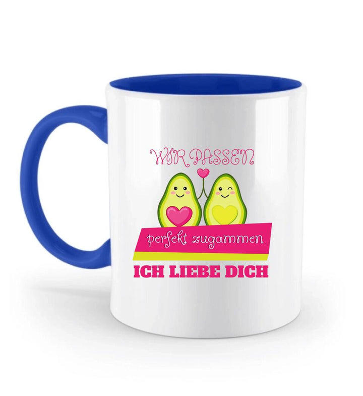 Wir passen perfekt zusammen!Ich liebe dich! - Tasse mit spruch - printpod.de