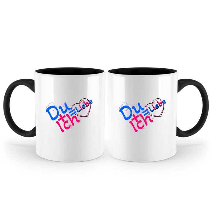 Du + Ich = Liebe-Tasse mit Spruch - printpod.de