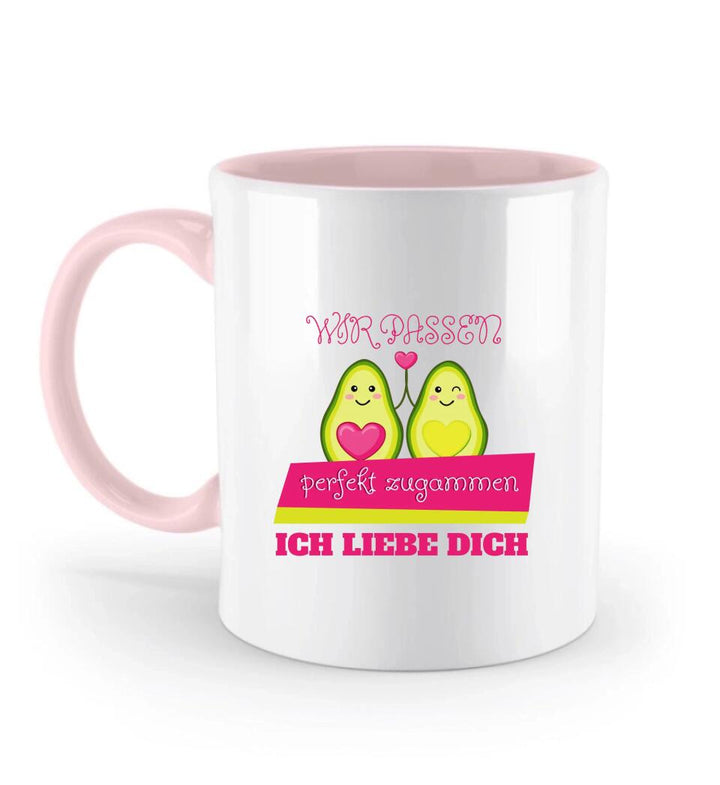 Wir passen perfekt zusammen!Ich liebe dich! - Tasse mit spruch - printpod.de