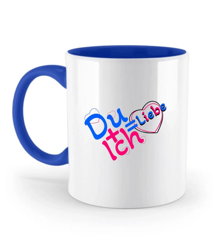 Du + Ich = Liebe-Tasse mit Spruch - printpod.de