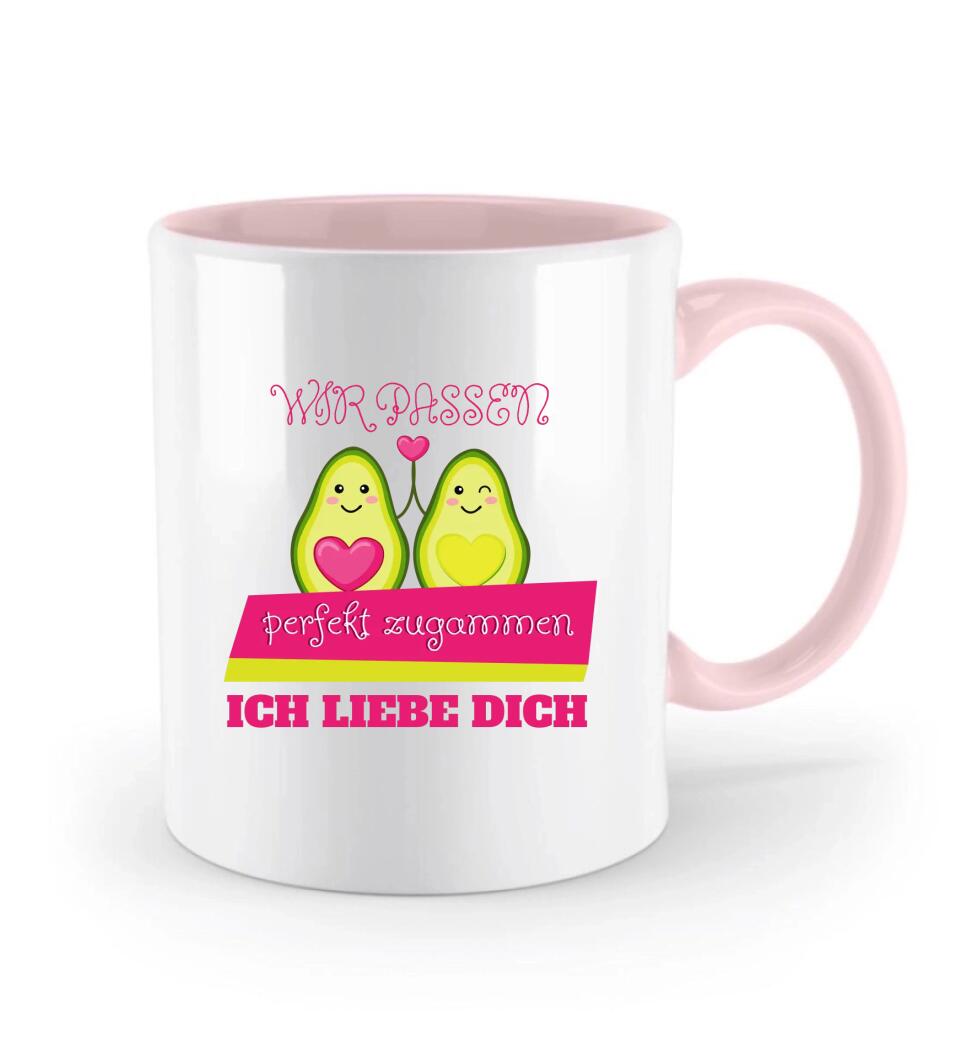 Wir passen perfekt zusammen!Ich liebe dich! - Tasse mit spruch - printpod.de