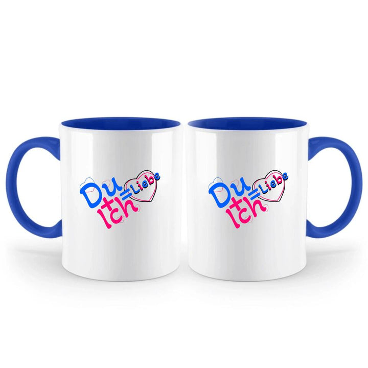 Du + Ich = Liebe-Tasse mit Spruch - printpod.de