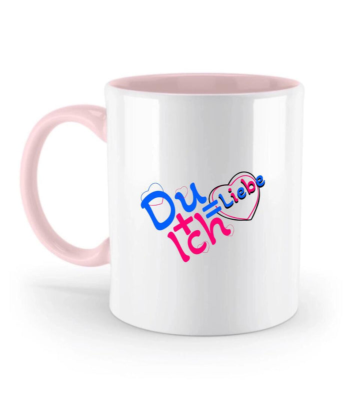 Du + Ich = Liebe-Tasse mit Spruch - printpod.de