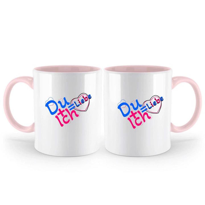 Du + Ich = Liebe-Tasse mit Spruch - printpod.de