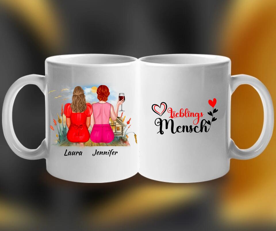 Personalisierte Tassen Freundin - Schwester Tasse - printpod.de