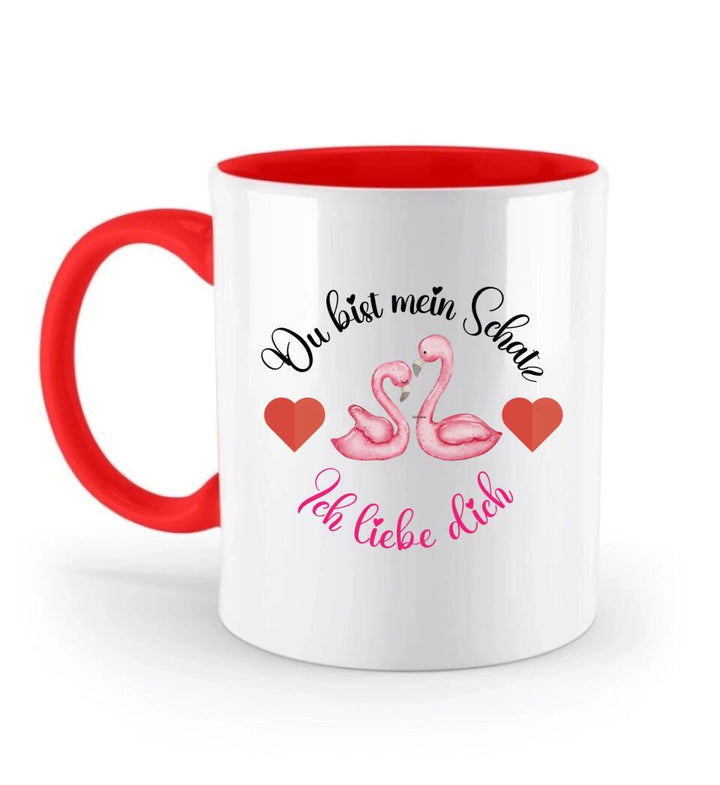 Du bist mein Schatz - Ich liebedich ♥ Süßer Schwan Tasse - printpod.de