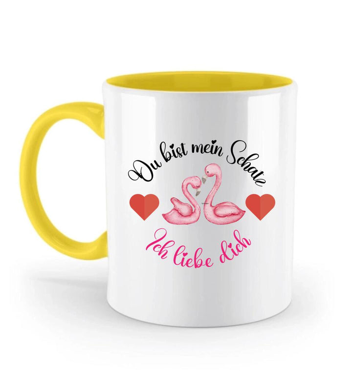 Du bist mein Schatz - Ich liebedich ♥ Süßer Schwan Tasse - printpod.de