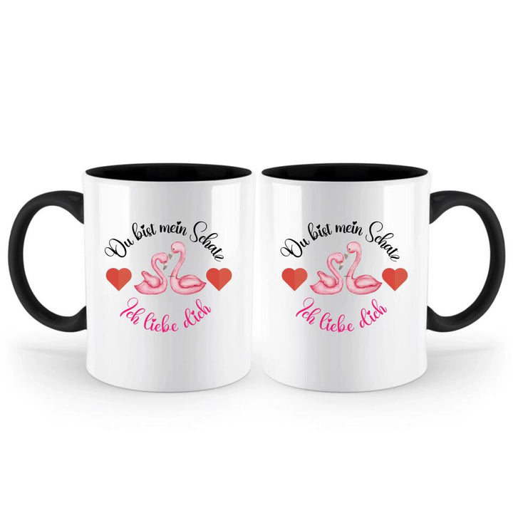 Du bist mein Schatz - Ich liebedich ♥ Süßer Schwan Tasse - printpod.de